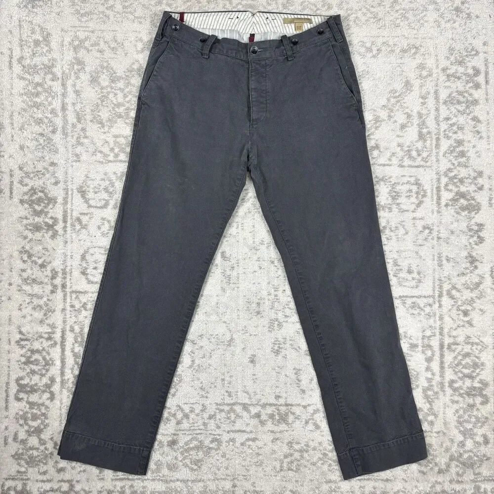 Banana Republic Heritage Straight Leg Jeans Button Fly Denim Pants Size 33x32